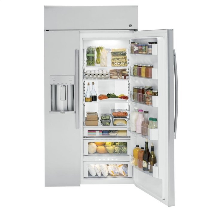 GE Profile 42" Stainless Steel Built-In Side By Side Refrigerator N4