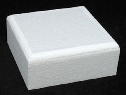 Oasis Supply 747720 Dummy Square Contour Cake, 10" x 10" x 4", White