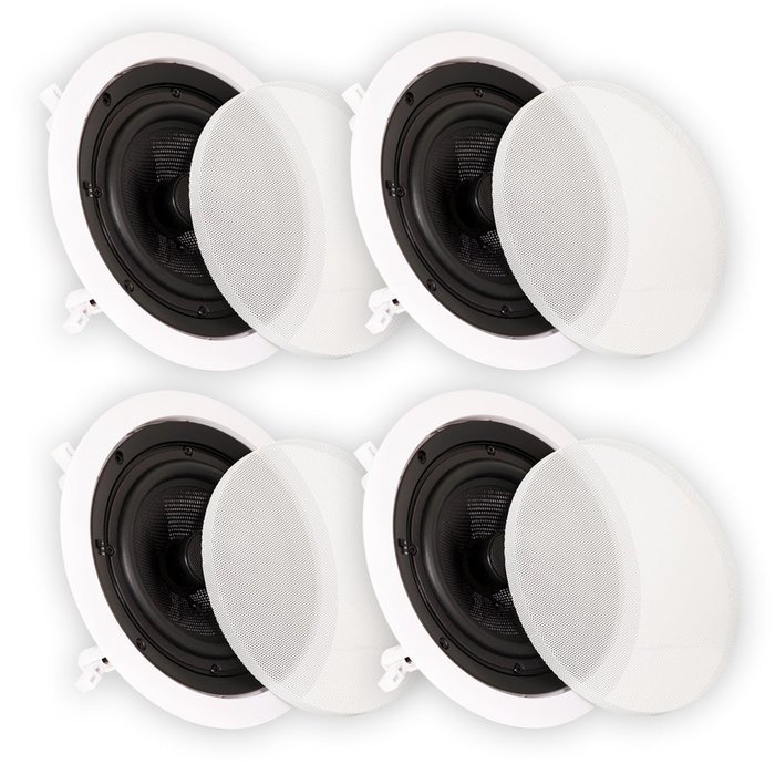 Theater Solutions TSS6C In Ceiling 6.5" Speakers Surround Sound Home Theater Deluxe 2 Pair Pack 2TSS6C