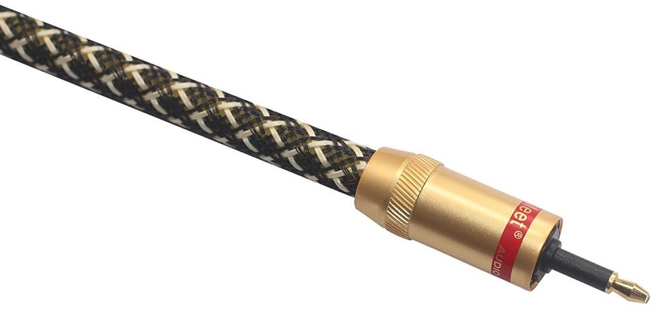 KS-TL-M HIFI 24K Gold Plated Toslink to Mini Toslink Digital Optical S/PDIF Audio Cable FOR AK PHA MOJO Sony D50... N4
