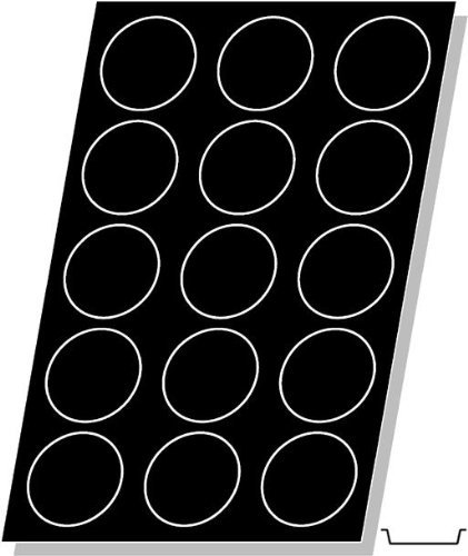 Flexipan, Florentine/Quiche 4.73 Oz, 102mm Dia x 20mm Deep (4" Dia x 3/4" Deep), 15 Cavities