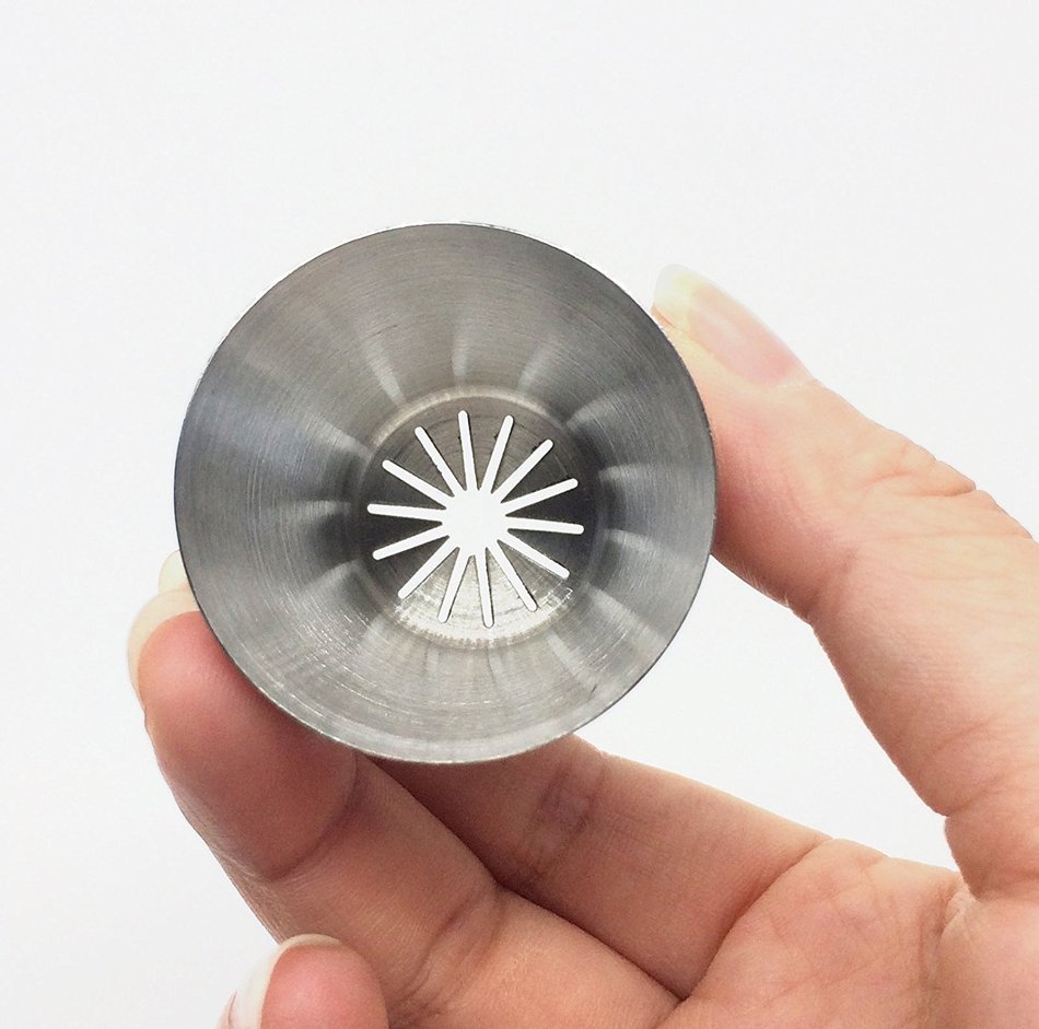 KOOTIPS 8pcs/ set Sphere Ball Tips Make Flowers Russian Icing Piping Nozzles Tips Pastry Cake Fondant Cupcake...