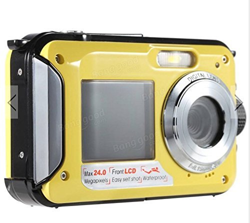 Amkov W599 24MP 2.7 Inch Double Screen Waterproof Anti-shake 16X Zoom 1920x1080 HD Camera