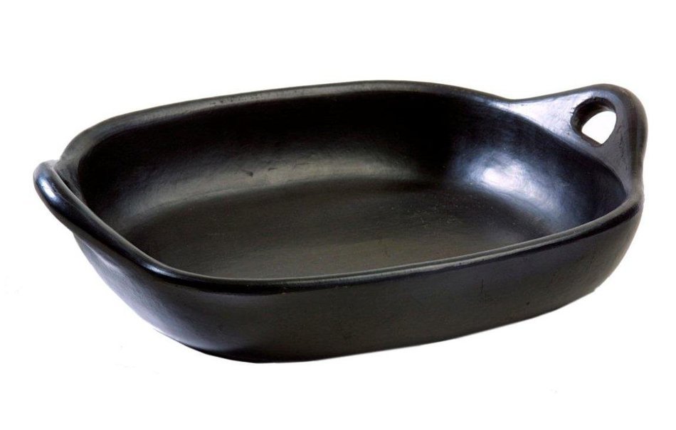 La Chamba Black Clay Roasting Pan, Small