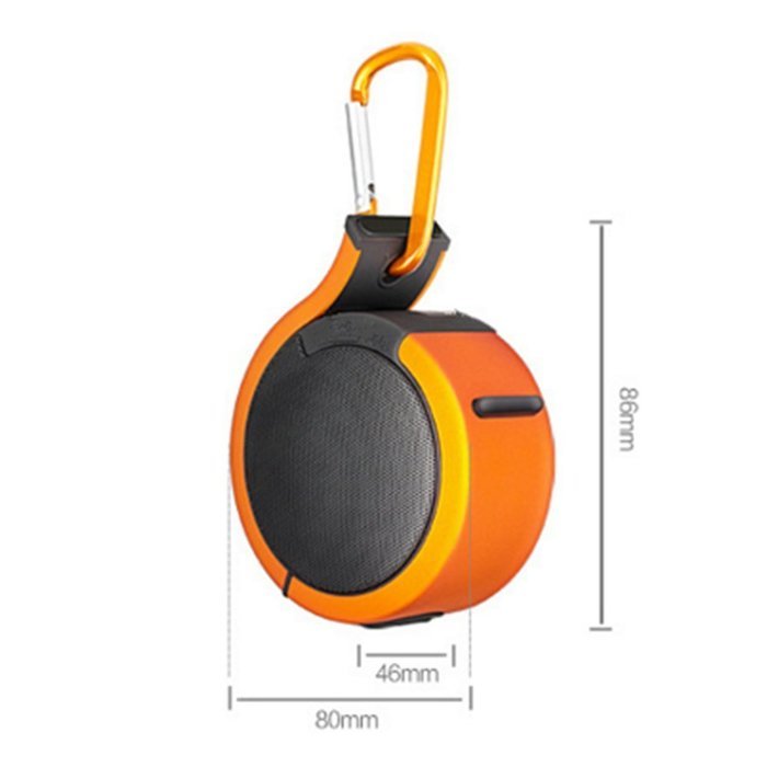 Aamina Q1 Wireless Bluetooth Speaker Subwoofers Of Outdoor (Orange) N4