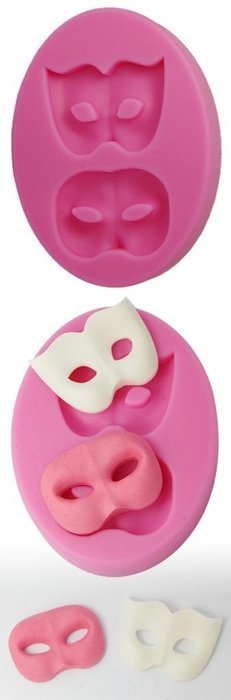 FOUR-C Silicone Cupcake Mold Sweet Decoration Mould Color Pink N2