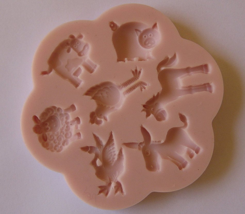 Farm Animals Silicone Mold N2