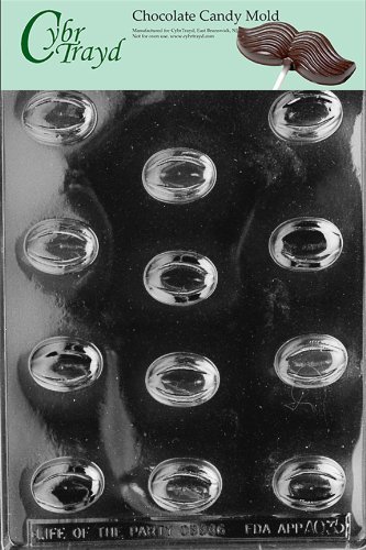 Cybrtrayd AO035 Oval Filled Pieces All Occasions Chocolate Candy Mold