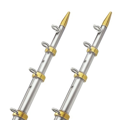 TACO METALS TACO 18' Telescopic Outrigger Poles HD 1-&frac12;" - Silver/Gold / OT-0551VEL186 /