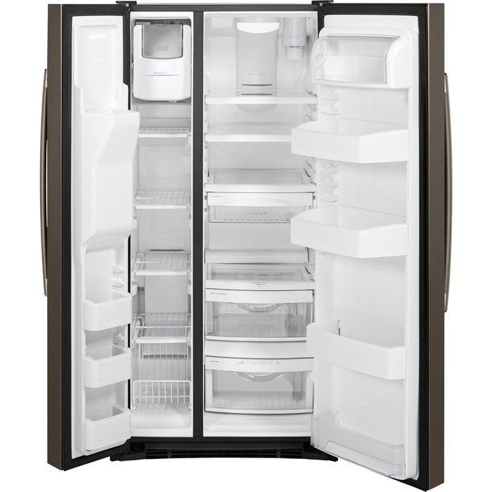 GE GSS23HMHES 22.5 Cu. Ft. Slate Side-By-Side Refrigerator N3