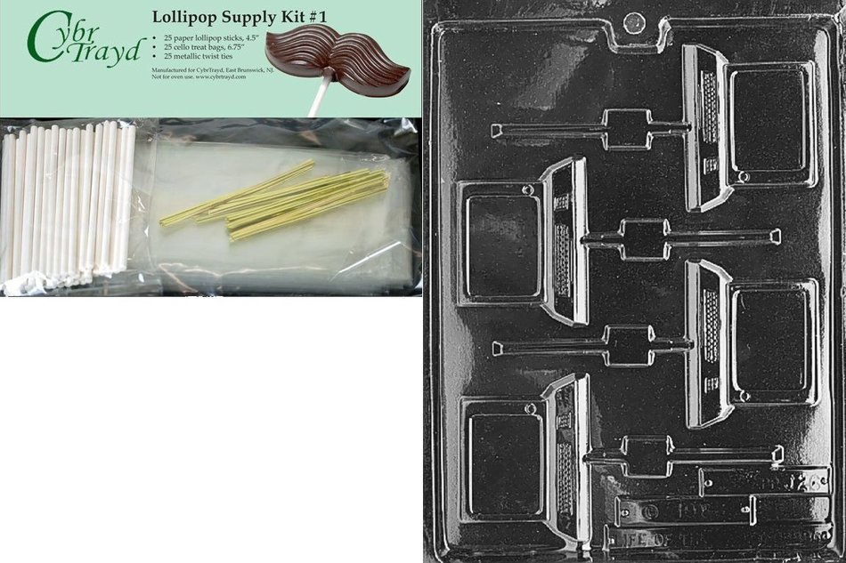 Cybrtrayd J026 Computer Lolly Jobs Chocolate Candy Mold