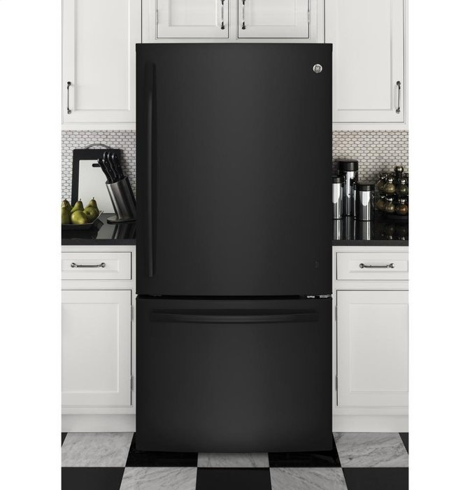 GE Black Bottom Freezer Refrigerator N5