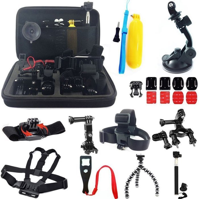 YFY 24-In-1 Basic Outdoor Sports Accessories Kit for GoPro Hero Cameras N3