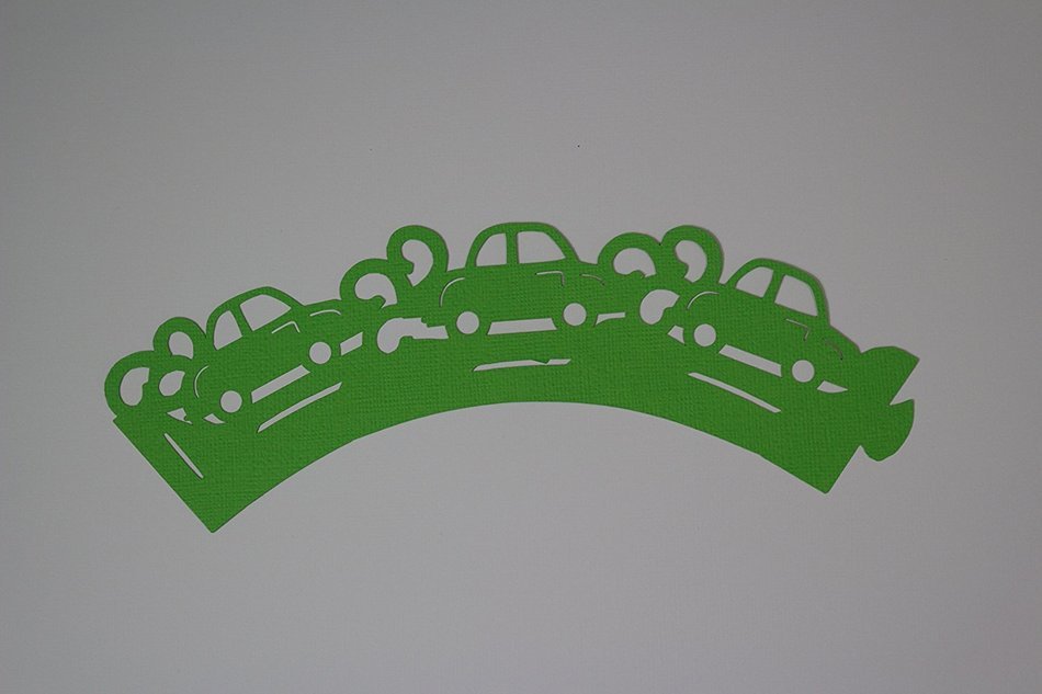 All About Details Green Cars Cupcake Wrappers, Set of 12 N3