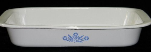 Corning Ware Huge A-76 Open Roaster Cornflower Roasting Pan