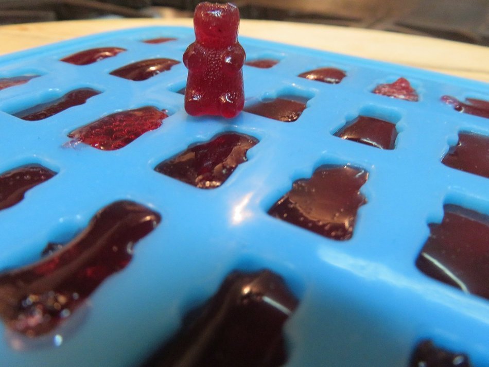 Hompow 5 x 10 Cavity Silicone Bears Molds With a Bonus Easy Fill Dropper for Healthy Sugar Free Gummys Bear Vitamins...