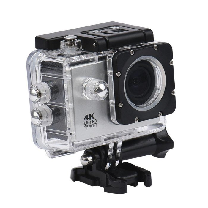 Action Camera, TONSEE Waterproof Case 4K WIFI Mini Action Cam HD DV Sports Recorder Camera - Silver N3