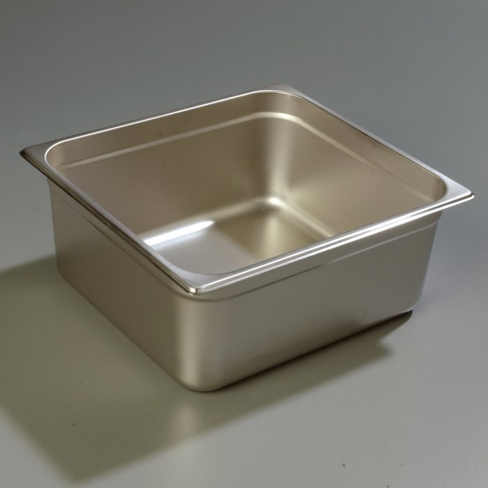 Carlisle 608236 DuraPan Heavy 22-Gauge 18-8 Stainless Steel Ninth-Size Food Pan, 16.2 qt. Capacity, 13-7/8 x 12... N2