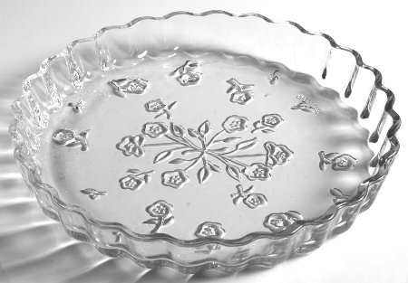 Anchor Hocking Savannah Clear Glass 10" Decorative Quiche Dish