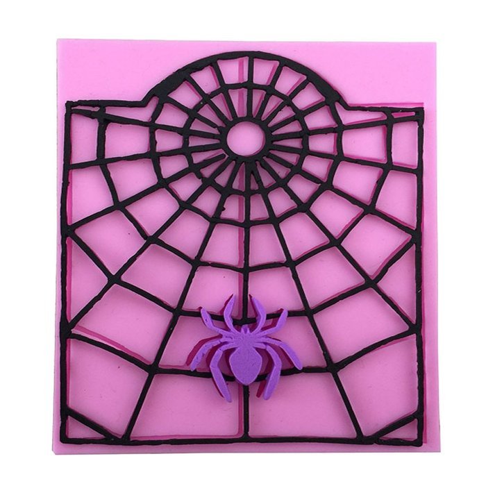 Silicone Fondant Mould Cake Decorating Chocolate Mold Tool Spider Wed Halloween Paste N2