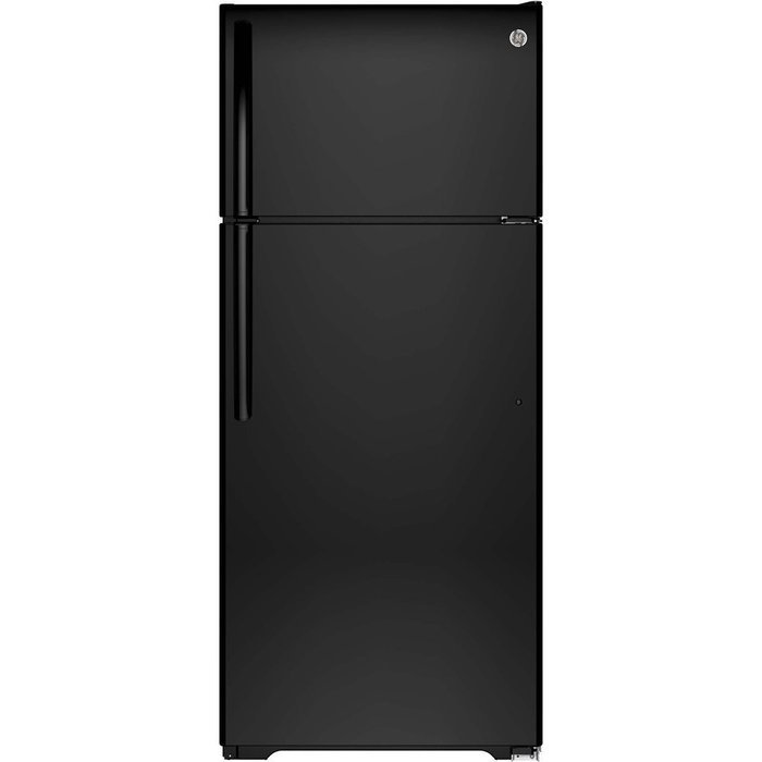 GE GIE18HGHBB 28" Top Freezer Refrigerator with 17.6 cu. ft. Capacity in Black