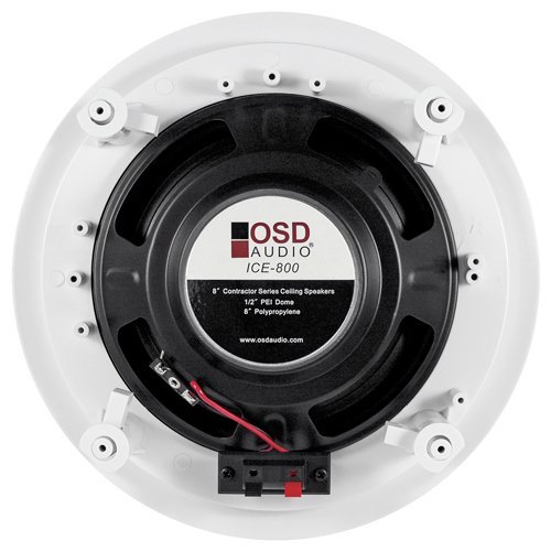 OSD Audio ICE800 8-Inch Polypropylene 120-Watt In-Ceiling Speaker N2