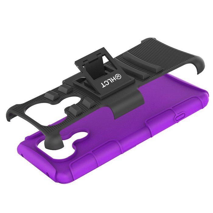 LG V20 Case, HLCT Rugged Shock Proof Dual-Layer PC and Soft Silicone Case With Built-In Kickstand for LG V20 (... N7