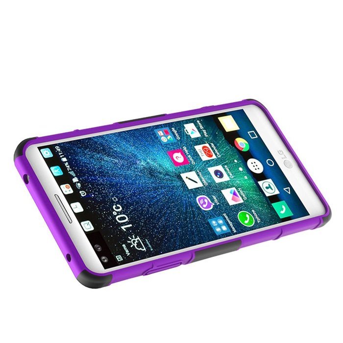 LG V20 Case, HLCT Rugged Shock Proof Dual-Layer PC and Soft Silicone Case With Built-In Kickstand for LG V20 (... N8