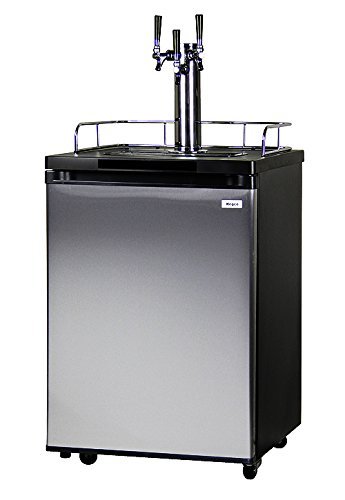 Kegco Homebrew Kegerator Triple Faucet Ball Lock Keg Dispenser Black N16