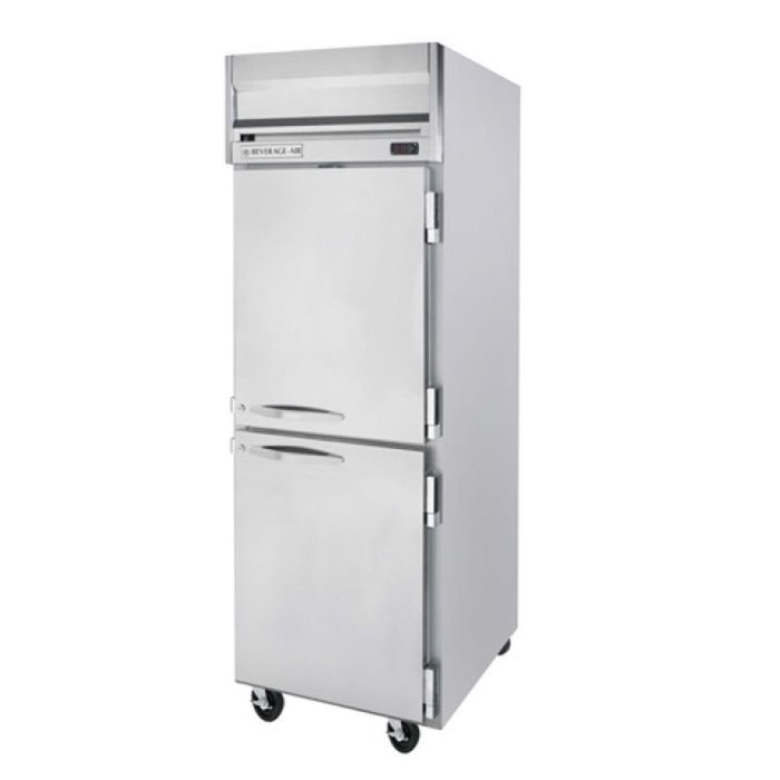 Beverage-Air HBR27-1-HS 30" Horizon Series One Section Solid Half Door Reach-In Refrigerator 27 cu.ft. Capacity...