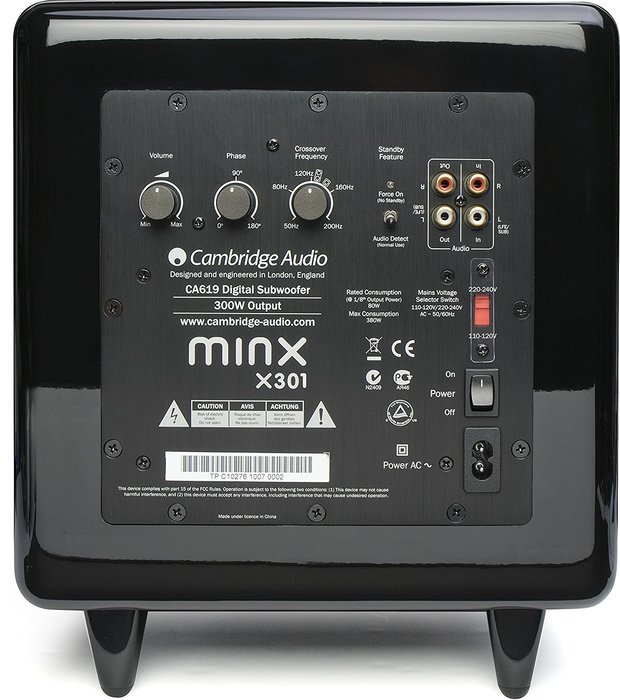 Cambridge Audio Minx X301 Subwoofer (Black)