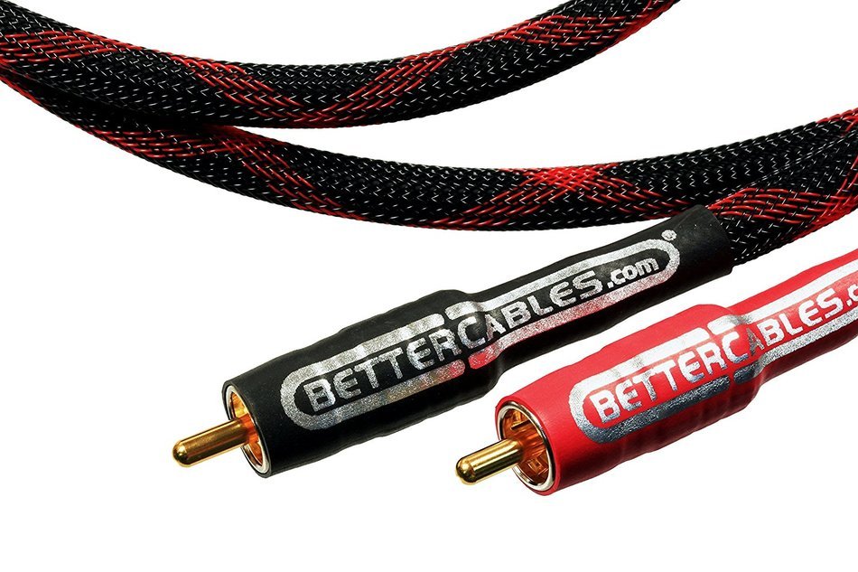 3.28 feet (1 meter) Better Cables RCA Cables - Stereo PAIR (2 cables) - Silver Serpent Anniversary Edition Audio... N8
