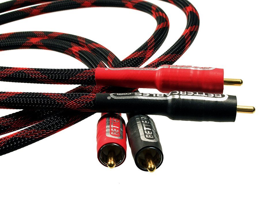 3.28 feet (1 meter) Better Cables RCA Cables - Stereo PAIR (2 cables) - Silver Serpent Anniversary Edition Audio... N9