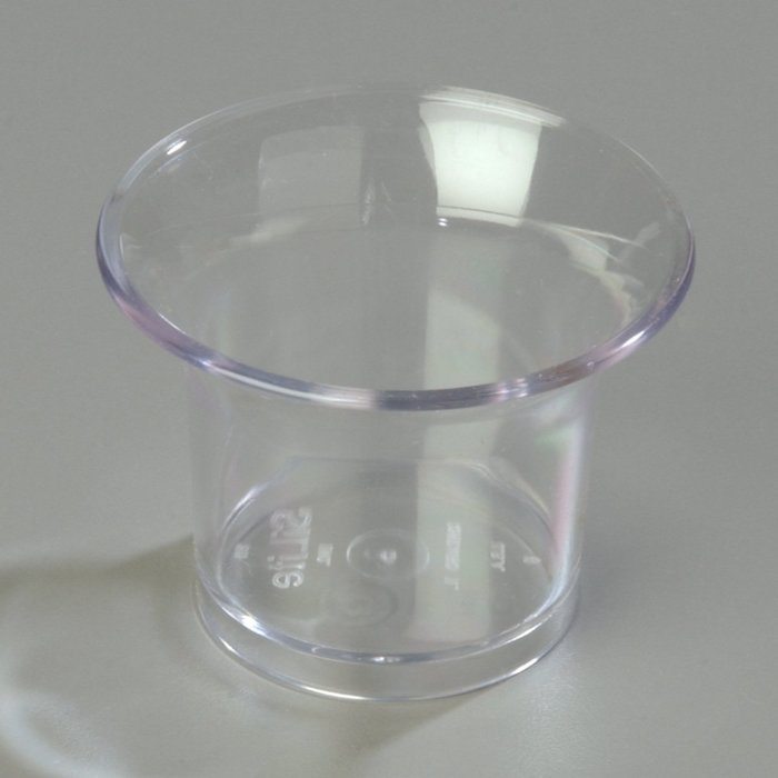 Carlisle (082007) Oyster Cups, Set of 144 (2-3/4-Ounce, SAN, Clear) N4