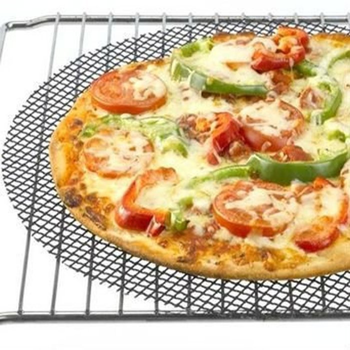 Addie's Kitchen - A Reusable Non Stick 13" Round Pizza Crisper Screen And 14" X 14" Mesh Crisping Basket N2