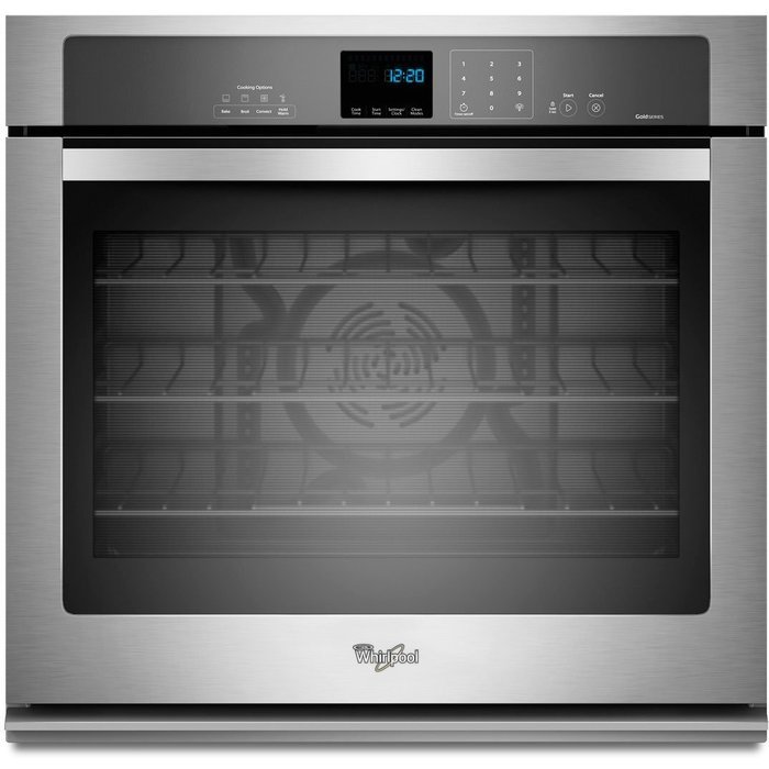 Whirlpool WOS92EC7AS 27" Stainless Steel Electric Single Wall Oven - Convection N2