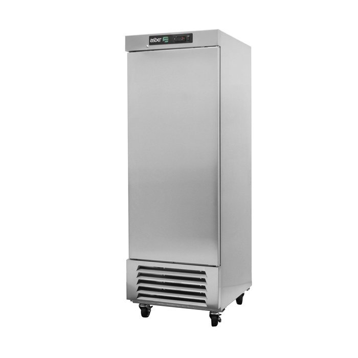 Freezer, reach‐in, one‐section, 23 cu. ft., (1) solid door, digital controller, Asber ARF-23