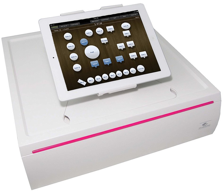 APG VTL320-AW1617-B10 Stratis Cash Drawer with LED Accent, White