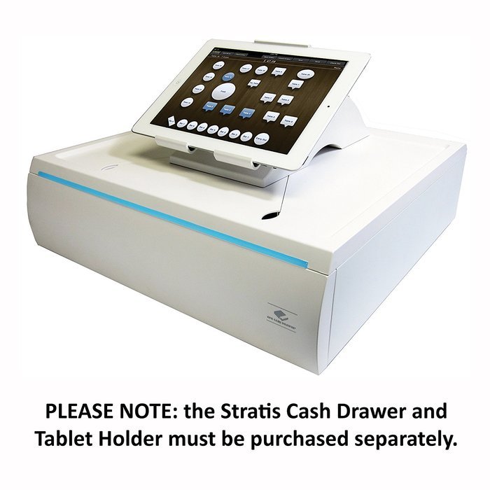 APG VTL320-AW1617-B10 Stratis Cash Drawer with LED Accent, White N2
