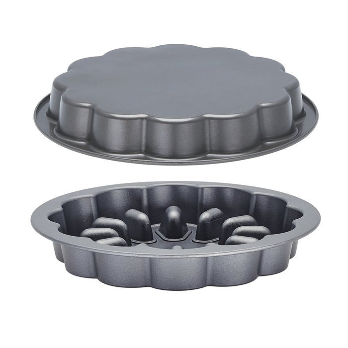 Baker's Advantage Fillables 2-Piece Non-Stick Round Cake Pan, 10-Inch N2