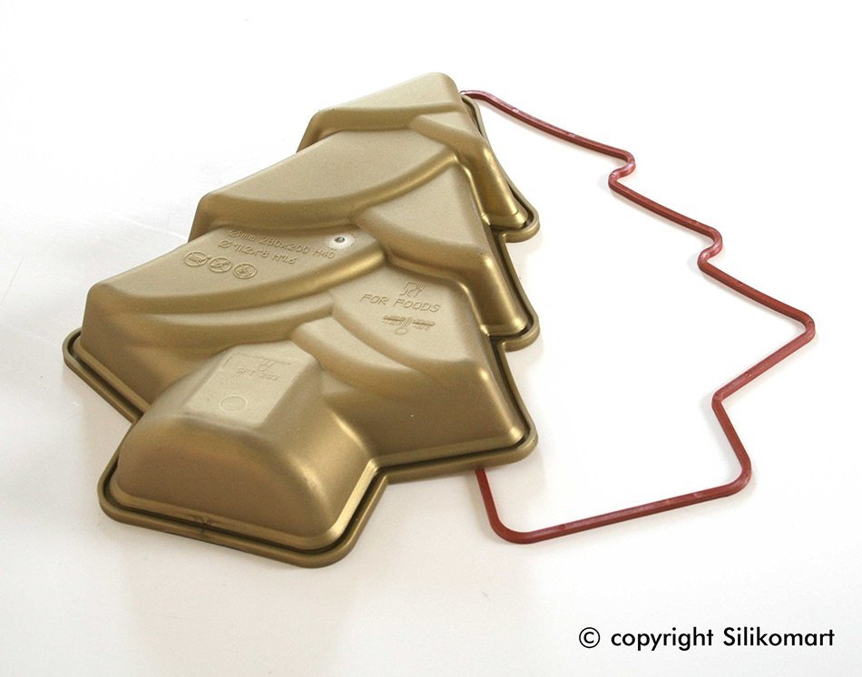 Silikomart SFT204 Silicone Let's Celebrate Bakeware Collection Cake Pan, Bear N7