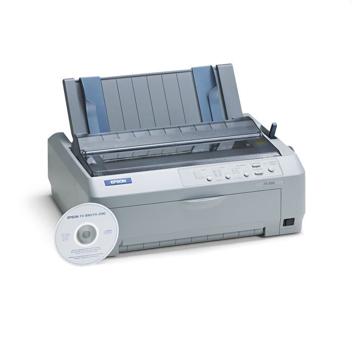 C11C524001 Epson Fx 890 Impact Printer - B-w - Dot-matrix - 240 Dpi X 144 Dpi - 9 Pin - 680 Cps -