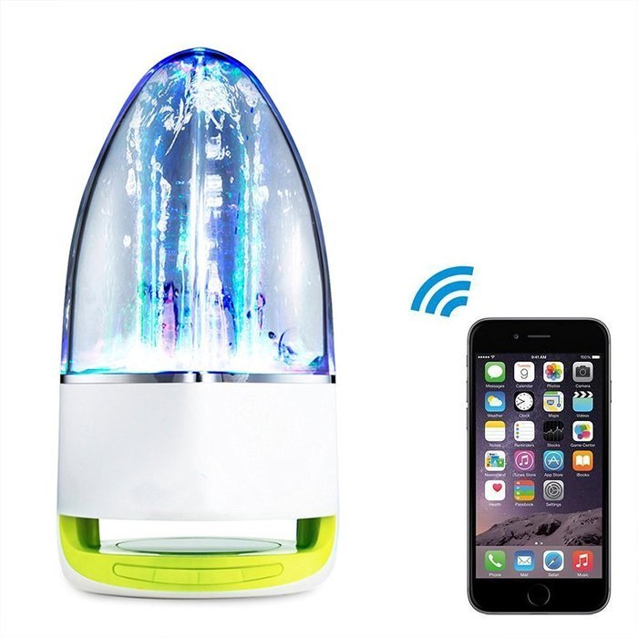 KoTeel Wireless Bluetooth Speaker Water Dancing Speaker for Smartphones Tablets MP3 MP4(Green)