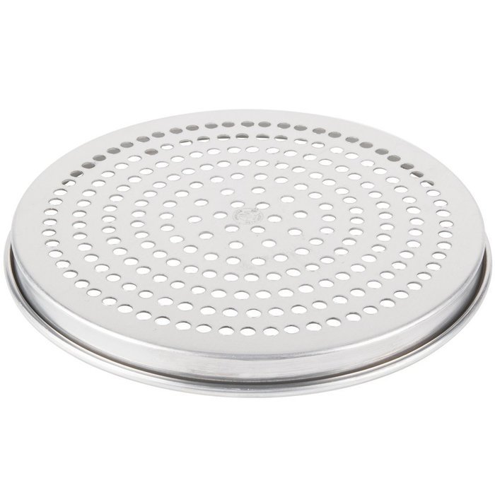 American Metalcraft HA4012SP 12" x 1" Super Perforated Heavy Weight Aluminum Straight Sided Pizza Pan N2