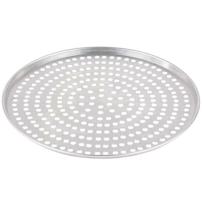 American Metalcraft A2008SP 8" x 1/2" Super Perforated Standard Weight Aluminum Tapered / Nesting Pizza Pan N3