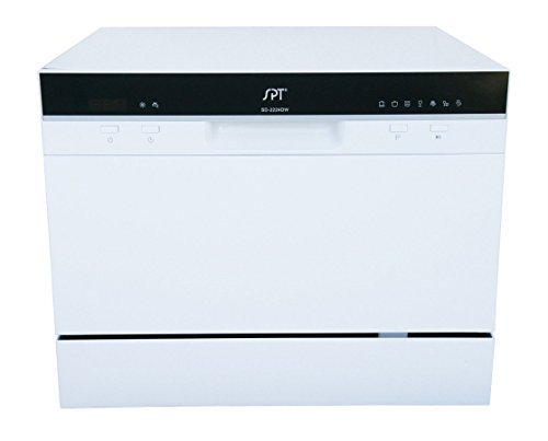 SPT SD-2224DS Countertop Dishwasher with Delay Start & LED, Silver N2