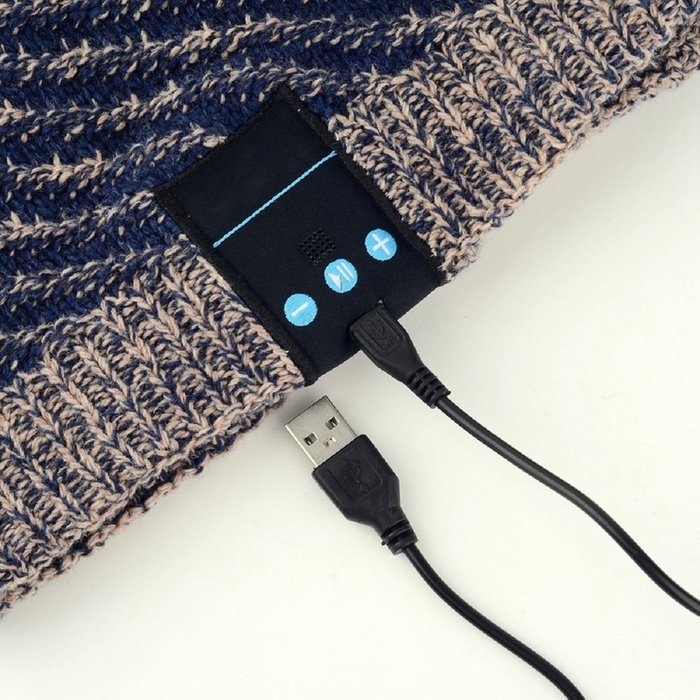 Bluetooth Hat, Pinron Wireless Music Wool Knit Hat Handsfree Headphone Speaker or Iphone6 6s Samsung HTC Phones...