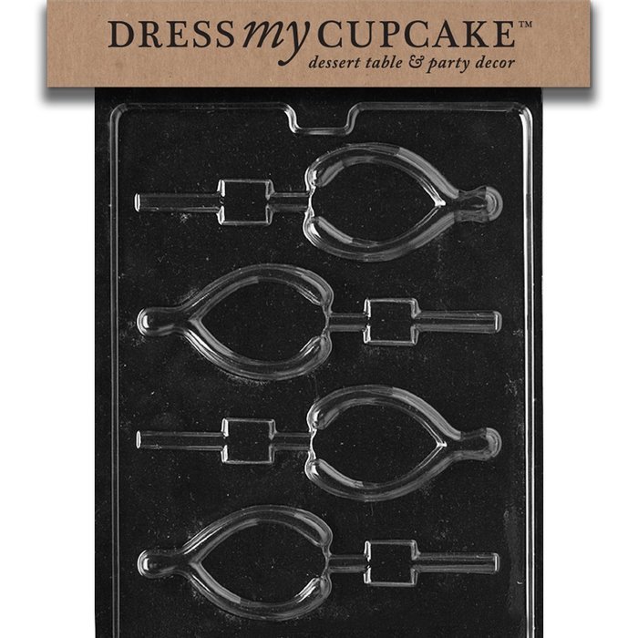 Dress My Cupcake DMCT039 Chocolate Candy Mold, Wishbone, Thanksgiving
