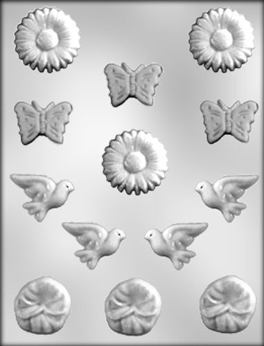 CK Products Flowers, Butterflies, and Doves Chocolate Mold