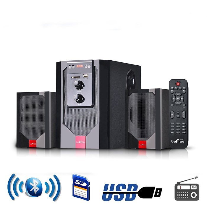 beFree Sound 2.1 Bluetooth Speaker System for any PC or Home Entertainment with FM Radio, SD and full function... N2